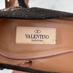 Valentino Garavani Valentino lace and caviar crystal pumps heels size IT 38.5 US 8.5 Photo 9