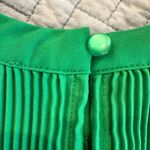 Adrianna Papell Green Pleated A-line Top with Cap Sleeves Photo 4