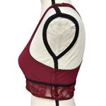 One Teaspoon  Wine Red Mesh Lace Bralette Size Small NWOT Casual Loungewear Bra Photo 1