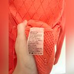 Peter Nygard Lightweight Cardigan Sweater Red Orange Diamond Knit Size Large Photo 5