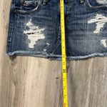Hollister  Women's Y2K low rise grunge micro mini  Blue Distressed Mini Skirt Photo 2