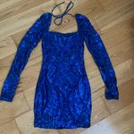 Lucy in the Sky  Blue Sequin Dress Mini Photo 0
