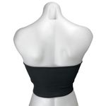 ZARA  Women's Black Rib Knit Strapless Bandeau Tube Cropped Tank Top Size S Photo 1