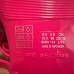 Stuart Weitzman  Imitation Pearl Bow Jelly Pink Sandal Size 9 NWOT Photo 4