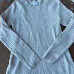 Ingrid And Isabel  Cream long sleeve ribbed sweater sz s / slight pilling  Photo 3