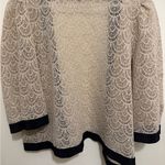 COREY LYNN CALTER anthropologie It's In The Details Lace Jacket MEDIUM Cardigan Black Photo 3