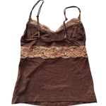 Cosabella Made in Italy S brown lace time camo tank top straps Photo 1