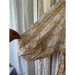 Daughters Of India 100% Cotton Kyra Cumin Paisley Semi Sheer Mini Dress XS Photo 5