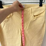 Paige  Butter Yellow Claudine Ankle Flare Denim Jeans Size 30 Photo 10