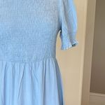 Allegra K Powder Blue Smocked Midi Dress New Photo 4