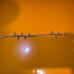 Sterling Silver Snake Chain Bracelet Dangling Bead Charm Vintage 925 Size OS Photo 2