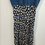 Chico's Vintage Denim Floral Button-Down Dress – Size 7 Made In USA Photo 5