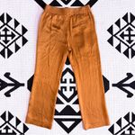 Haider Ackerman Satin Straight Leg Elastic Waist Trousers Size 36 Orange Photo 6