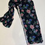 Torrid Black Floral Chiffon Pants Sz 12 Sheer Elastic Waistband Wide Leg Women’s Photo 9
