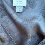 A New Day Long Sleeve Surplice Top Blouse Solid Black Floral Size small EUC Photo 7
