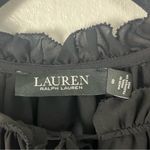 Ralph Lauren LAUREN Classic Black Embroidered Georgette Dress, Size 8 Photo 2