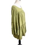 Cocomo Womens Peasant Blouse Tiered Shirt Moss Green Sleeves Plus Size 2X Photo 1