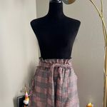 ZARA TRF Collection Women’s Plaid Red and Black Mini Skirt with Pockets Size 28 Photo 0