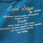 Soma  Teal COOL DAYS  Dress with Metallic Details at shoulders Size SMALL Photo 4