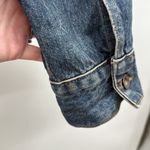 DKNY Denim Jacket Women's Size Large Dark Blue Classic Casual Layering Photo 3