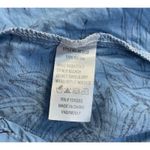 Surf Gypsy ‎ White Blue Floral Twist Front Kaftan Maxi Cover Up Size M Photo 5