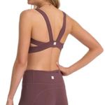 Vuori Stride Bra Chestnut XS Sport Workout Bra Wide Strap Medium Support Brown Photo 1