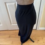 Athleta  Black elastic waist high slit high waist maxi tencel skirt Photo 1