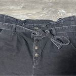 American Eagle  Outfitters Black Denim Paper Bag Waist Shorts Photo 1