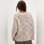 Free People NWT  gardenia blossom cotton candy pullover oversized large Photo 1