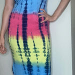 Heart & Hips  Bodycon Tie-Dye Maxi Tube Dress Size Large Photo 0