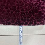 Talbots  Velvet Burnout Bell Sleeve Top Women S Petite‎ Burgundy Leopard Print Photo 8