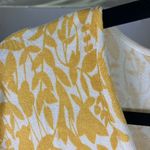 JILLIAN JONES Floral Silk Blend Cardigan Button Front Top Womens S Vintage Yellow Photo 2