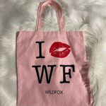 Wildfox Pink Canvas Tote Bag Photo 0