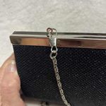 Norwegian Cruise Club Black Shiny Formal Clutch Purse With Removable Chain Silver Photo 8