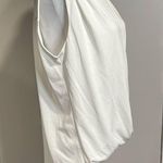 No 11 Las Angeles NWOT white front cross tank w/ stretch waist + long back small Photo 2