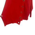 Notations  size 2XL cowl neck sweaters red long sleeve button embellishments Photo 2