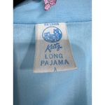 Vintage Katz‎ Pajama Set Blue Floral Embroidered Lace Short Sleeve Pants 38 NOS Size undefined Photo 2