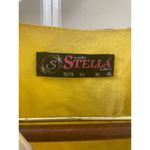 SVELTO STELLA 3/4 SLEEVE YELLOW PURPLE LEAVES PATTERN US SIZE 12 PEARLS Photo 4