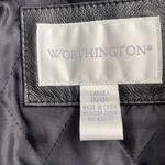 Worthington  Y2K styled leather jacket with faux fur removable collar. * Photo 9