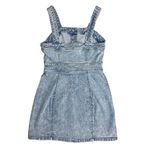 Arizona Jeans Vintage Button Up Denim Bodycon Sleeveless Mini Dress Size Medium Photo 1