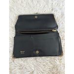Vintage Baronet Floral Tapestry Clutch Kiss Lock Wallet‎ Black Photo 4