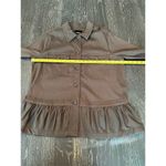 Liverpool  Los Angeles Women's Cargo Peplum Jacket Green Size L Photo 6