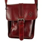 Patricia Nash  Lari Oxblood Red Leather Crossbody Satchel Purse Photo 0