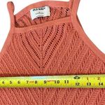 Old Navy Sweater Dress Fitted Sleeveless Chevron Knit Midi Womens Medium Coral Photo 9