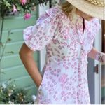 Julia Amory India Amory Ruffle Shirt Dress in Clambake Shell Pink M Tuckernuck Size M Photo 1