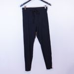 Onia Lounge Cotton Ribbed Knit Stretch Mid Rise Ankle Crop Jogger Pants Leggings Photo 0