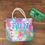 Cute Canvas Tote Bag Green Photo 3