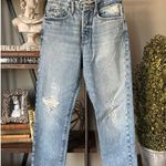 frame denim Frame Le Original High Rise Slim Straight Jeans Blue Jays Rips Womens Size 25 Photo 3