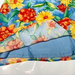 Vintage bright floral summer mini slip dress Size M Photo 5