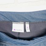 Athleta  Denim Bettona Classic Mini‎ Skirt 2 in 1 skirted Tight leggings Size XS Photo 4